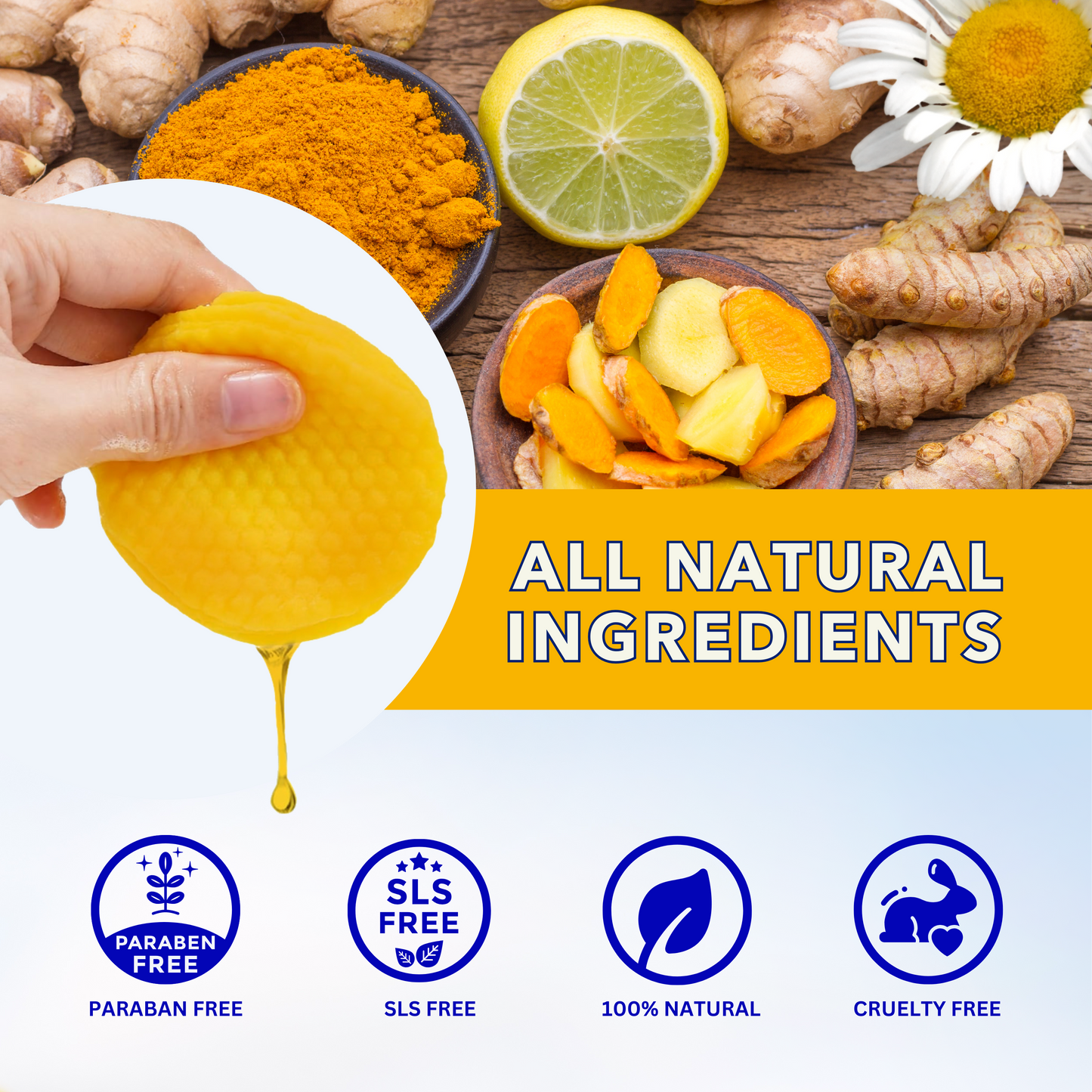 Turmeric Kojic Acid Cleansing Pads | Vitamin C & E, Retinol, Kojic Acid and Turmeric Cleansing Pads for Face Dark Spots | 60 Turmeric and Kojic Acid Face Pads